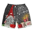 thumbnail image 3 of Uemuo Traditional Scandinavian Dwarf Pattern Men's Swim Trunks Hawaiian Beach Bathing Suit Swimsuits Beach Quick-Dry Shorts with Pockets-Medium, 3 of 9