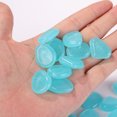thumbnail image 3 of 100 piezas luminosas guijarros rocas mezcla de colores piedra pecera decoración (azul) Tmvgtek Para estrenar, 3 of 6