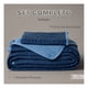 thumbnail image 3 of Edredón Ligero Real Textil + 2 Fundas de Almohada, Juego de Colcha Individual, Color Azul Marino/Azul Grisaceo, 3 of 9