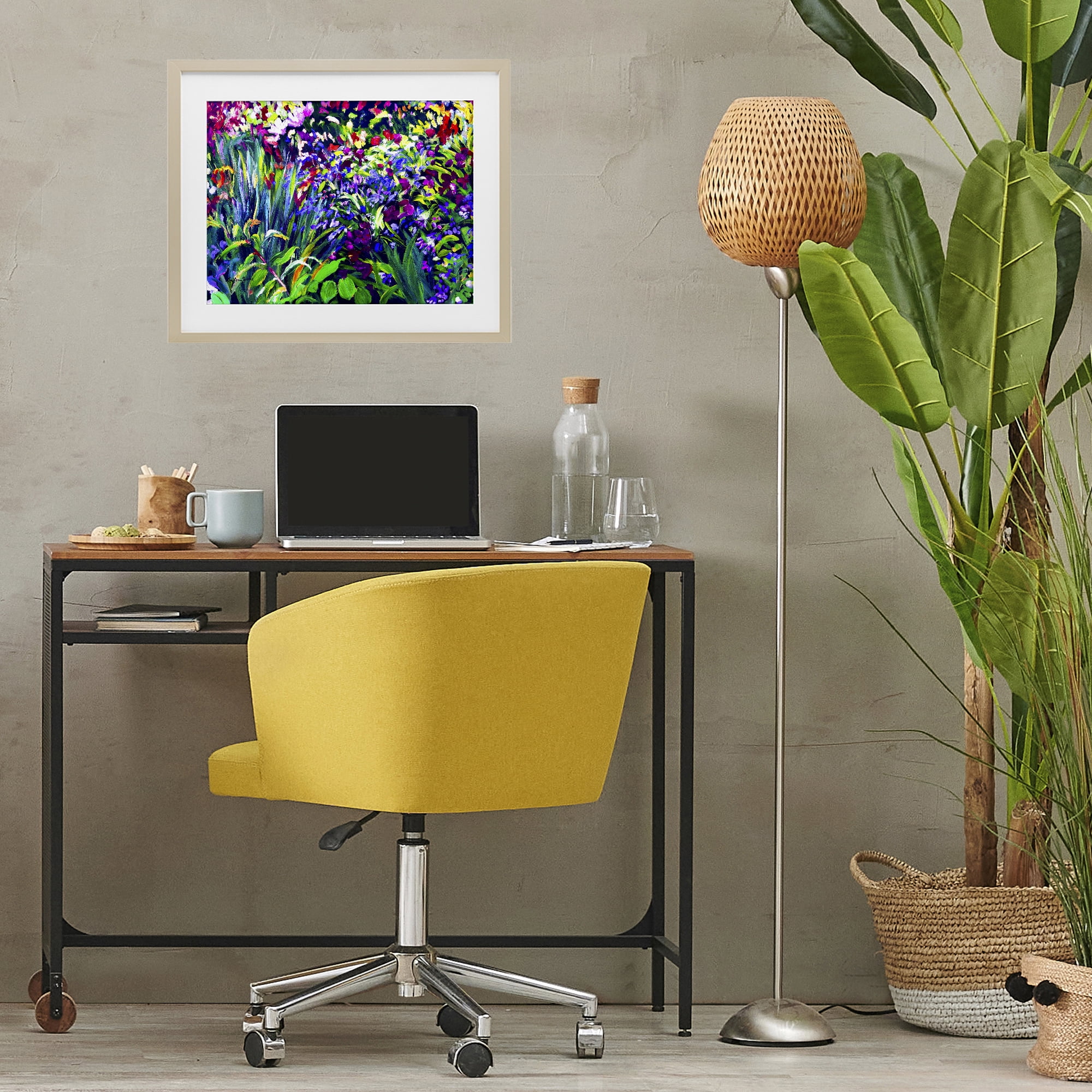 Stupell Industries Vibrant Confetti Garden Birch Framed Print Under Glass, design by Lee Ann Zirbes