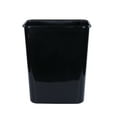 Mainstays 5.5g Slim Wastebasket Black