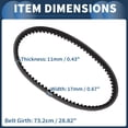 thumbnail image 4 of Correa de transmisión V para convertidores de par de la serie Comet 30 para motores de 3 a 8 hp Go Karts, 4 of 7