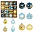 thumbnail image 5 of Tnobhg 44Pcs Christmas Ball Hanging Ornament Exquisite Pattern Christmas Tree Pendant for Festive Xmas Decoration, 5 of 8