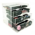 thumbnail image 2 of OnDisplay 4 Tier NYC Acrylic Cosmetic/Makeup Organizer with Agate Slab - Green/Gold, 2 of 2