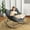 Gray, variant on Micleed Papasan Rocking Chair Outdoor, Indoor Wicker Rocking Chair with Cushion, Oversized Rocker Egg Patio Lounge Chairs - Grey