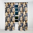 thumbnail image 4 of Designart "Serene Peony Elegance" Floral Blackout Curtain Single Panel, 4 of 4