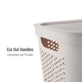 thumbnail image 4 of 60L Slim Laundry Hamper, Clothes Basket, Lid, Ventilated, Plastic, 17.25"L x 13.75"W x 23.5"H, 4 of 6
