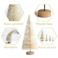 thumbnail image 3 of 8 Pcs Mini Sisal Snow Frost Christmas Trees Bottle Brush Trees Plastic Winter Snow Ornaments Tabletop Trees for Xmas Party Home Party Diorama Models, 3 of 3