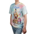 thumbnail image 4 of Happy Birthday Cute Puppy Goldendoodle with Cake Gifts Party Hat All Over Print 3D Shirt Unisex Merch Doodle Dog Lover Gifts Idea - 00029, 4 of 6