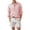 Pink, variant on Cotton Shirts for Men Summer Long Sleeve Button Down Shirts Casual Stylish Beach Shirts