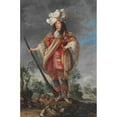 thumbnail image 2 of French School 13x18 Black Ornate Wood Framed Double Matted Museum Art Print Titled - Le Prince Des Brigands (The Robber Prince) (17th Century), 2 of 5