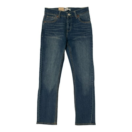 Levi Strauss Boy's 511 Slim Fit Stretch Denim Jean (Medium Wash, 14 Reg (27x27))