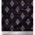 thumbnail image 1 of Soimoi Moss Georgette Fabric Filigree Damask Print Sewing Fabric Yard 42 Inch Wide, 1 of 3