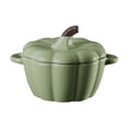 thumbnail image 2 of Yyuenw Pumpkin Bowls Ceramic Pumpkin Dish 10 oz Casserole Cookware Serving Pot Pumpkin Safe Oven Pot with Lid and Handle for Fall Halloween Thanksgiving Autumn Cooking Baking Dessert, 2 of 5