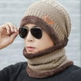 thumbnail image 2 of TELOLY Beanie For Men Soft & Thickened Womens Beanie Cold-Resistant & Windproof Stocking Stuffers For Men Khaki, 2 of 2