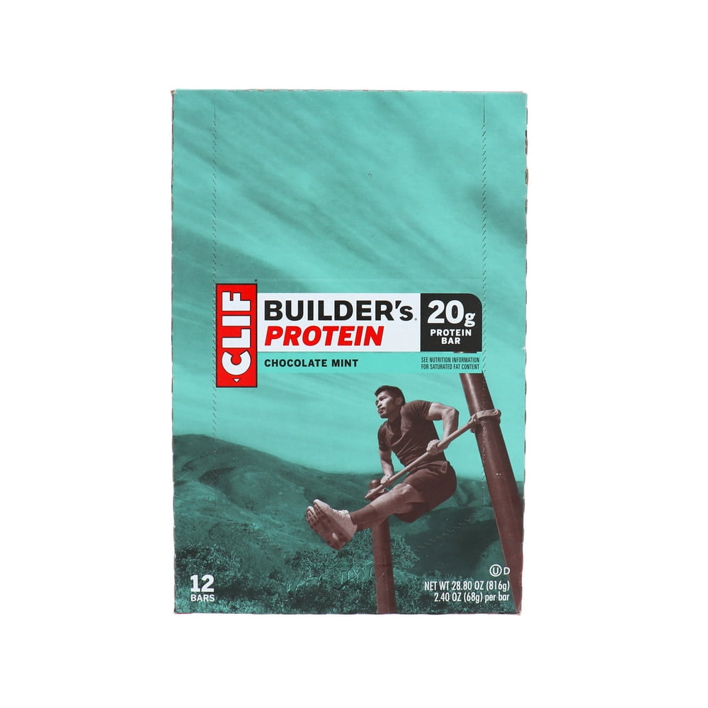 Product Of Clif Builders, Chocolate Mint Protein Bar, Count 12 (2.4 oz