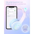 thumbnail image 2 of (Auriculares Bluetooth para niños con control de volumen de 85/95 dB para teléfonos inteligentes, iPad, tabletas, Kindle, auriculares estéreo escolares para niños, 2 of 5