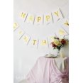 thumbnail image 2 of Banner de feliz cumpleaños blanco y dorado, letreros brillantes, artículos para fiestas de cumpleaños, decoración para habitación infantil, decoración colgante, 13 piezas, 2 of 5