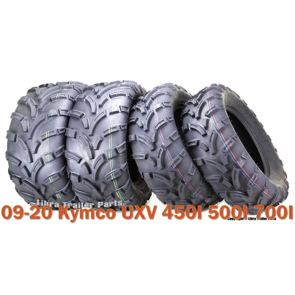 09-20 Kymco UXV 450I 500I 700I ATV Tire Set WANDA 25x8-12 25x10-12 lite Mud