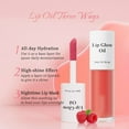 thumbnail image 5 of Hydrating Lip Glow Oil, Fruit Flavoured Lip Oil, Nourishing Tinted Lip Oil For A High-shine Finish, Moisturizing Lip Balm for Smooth Lip Lines, Hydrating Nourishing Lip Care for Women, 5 of 9