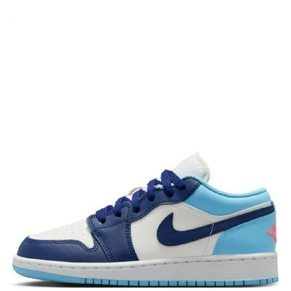 Men's Jordan 1 Low Sail/Blue Void-Blue Chill (553558 149) - 9