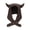Horn brown, variant on Trendy Devil Hat Headwear with Horn for Hiking Camping Adjustable Cap with Button Novelty Skull Hat