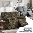 thumbnail image 3 of TSOVTHRID Forest Camo Pinecone Print Loveseat Sofa Cover for 2 Seat Sofa Recliner Loveseat Cover 6-Piece Stretch Couch Cover Washable Furniture Protector for Dog Pet, 3 of 7