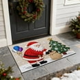 thumbnail image 4 of Antqov Christmas Bathroom Mat 16x24" Soft Santa Claus Christmas Rug Christmas Bathroom Decor Holiday Non-Slip Floor Xmas Theme Bath Mats for Indoor Outdoor Home Bathroom Supplies Gifts, 4 of 6