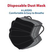Premier Paint Roller Dust Face Mask 4-Layer Carbon Filter (Black) (25 Pack)