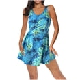 thumbnail image 1 of LSLJS Femmes Dos à Bretelles Imprimés Couleur Ceinturé Maillots de Bain une-Pièce Bikini Robe de Bain, Tankini Maillots de Bain, 1 of 6