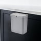 thumbnail image 1 of Cubo de basura montado en la pared perfecl bote de basura colgante con tapa contenedor de residuos de alimentos contenedor de abono de cocina para oficina Gris, 1 of 8