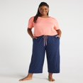 thumbnail image 2 of JUNWELL Women‘s Knit Cropped Sleep Pants  Sizes S to 3X, 2 of 6