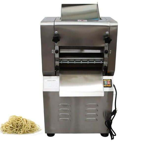 Commercial Electric Dough Roller Sheet Maker with 1mm and 2mm Wide Cutters Grain-Based Noodles Pasta Makers