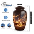thumbnail image 2 of Music Cremation Funeral Urns For Human Ashes Adult - brown Mini Urns For Adult Ashes Set Of 4 - Adult Urns For Ashes Adult Female Mother - 1 Large Decorative Urn For Dad, 10&3 Inch, 2 of 7