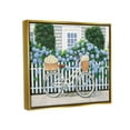 thumbnail image 3 of Stupell Industries Cape Cod Daisy Bike Metallic Gold Framed Floating Canvas Wall Art, 24x30, by Wild Apple Portfolio, 3 of 5