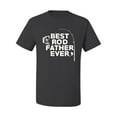 thumbnail image 2 of Wild Bobby, Best Rod Father Ever, Father's Day, Men Graphic Tee, Charcoal, Large, 2 of 4