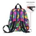 thumbnail image 5 of FORMRS School Backpack with Front Zippered Pocket 12" Student Travel Daypack, Colorful Plaid, 5 of 6