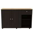 thumbnail image 2 of Boahaus Nanterre Kitchen Island, Assembled Product Height 36 in, Black Wengue, 2 of 6