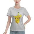 thumbnail image 1 of Women's Basic Short Sleeve T-Shirt Pikachu, 1 of 6