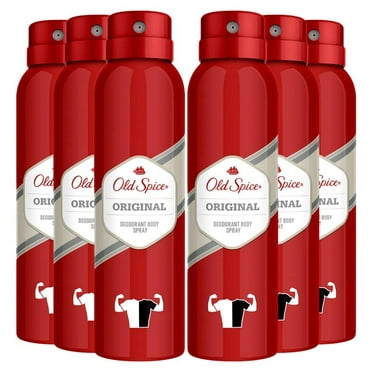 Old Spice Deodorant Body Spray, Original Scent, 5.1 oz. Pack Of 6