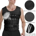 thumbnail image 2 of Weighted Vest Workout Equipment Body Weight Vest for Men Women Max Loading 15kg/35kg Adjustable Weighted Vest Weight Jacket Exercise Weight Loading Cloth Strength Training (Empty), 2 of 8