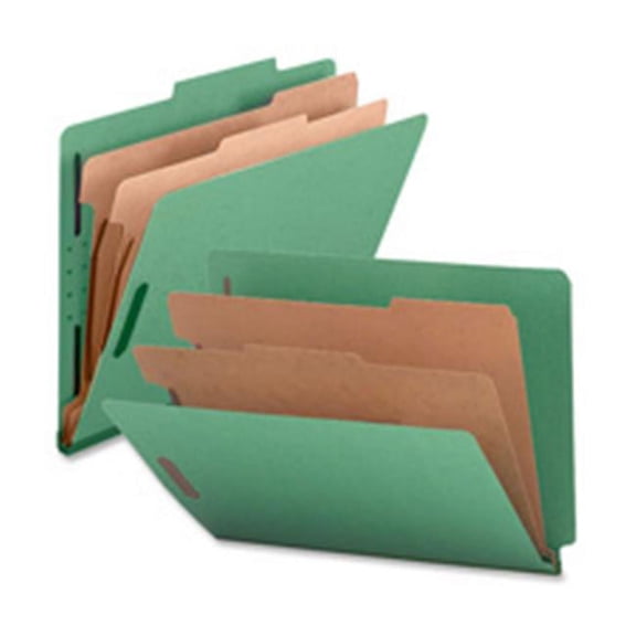 Classification Folders- 2 Dividers- Legal- Blue