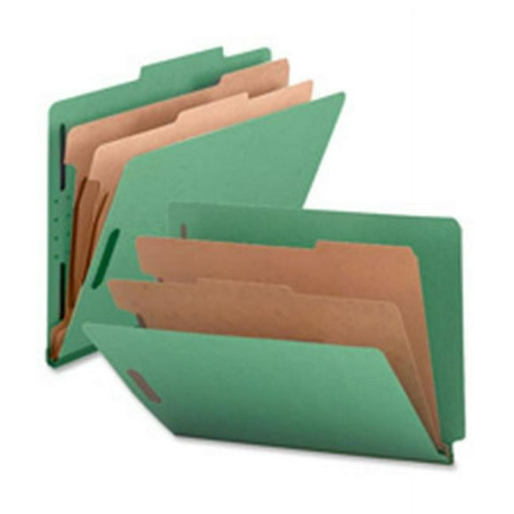 Smead Manufacturing Company SMD19033 Classification Folders- 2 Divider- Legal- Green