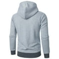 thumbnail image 4 of Fgnfyis Men's Hoodies & Sweatshirts Fashion Casual Side Zipper Hoodie for Fall and Winter Comfortable Stylish Outerwear for Men Mens Hoodies Light Gray M, 4 of 4