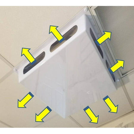 

4-Sided Ceiling Air Diverter with Magnet Install-3 Pack