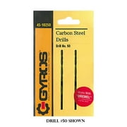 Gyros 45-11280 Carbon Steel Wire Gauge Drill Bit no.80 Set of 12