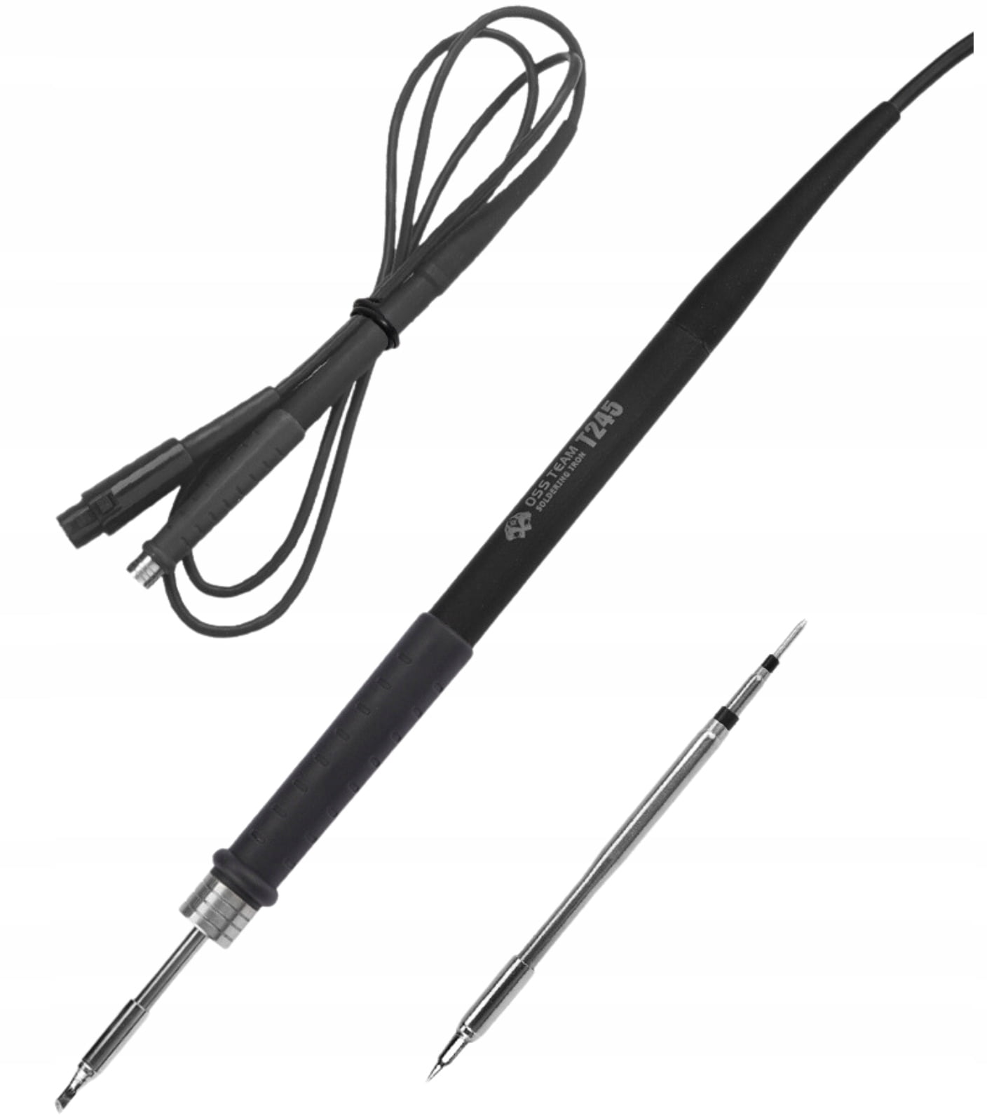 T245 electric soldering iron with adjustable temperature, mobile phone repair, flying wire welding tool, high frequency soldering station, c245 curved tip knife head