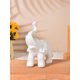 thumbnail image 3 of Adorno de resina de elefante dorado | Elegante decoración de escritorio con detalles dorados | Regalo decorativo para el hogar y la oficina para adultos y personas mayores, 3 of 3