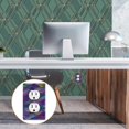 thumbnail image 6 of Yayeee Duplex Wall Plate 1-Gang 4.5"x2.7" Home Receptacle Light Switch Decorative Outlet Cover, Purple Waves Pattern, 6 of 7