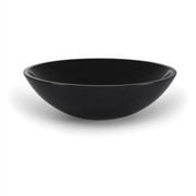 Xylem GRVE170CBK Round Stone Vessel Sink - Black Granite
